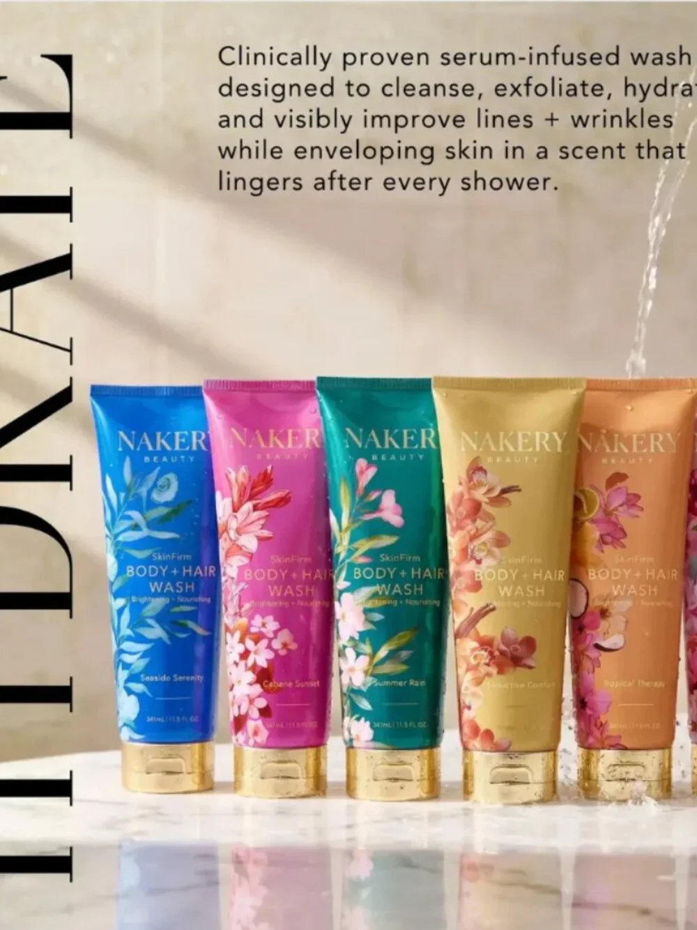 Nakery SkinFirm Body and Hair Wash Love in Bloom